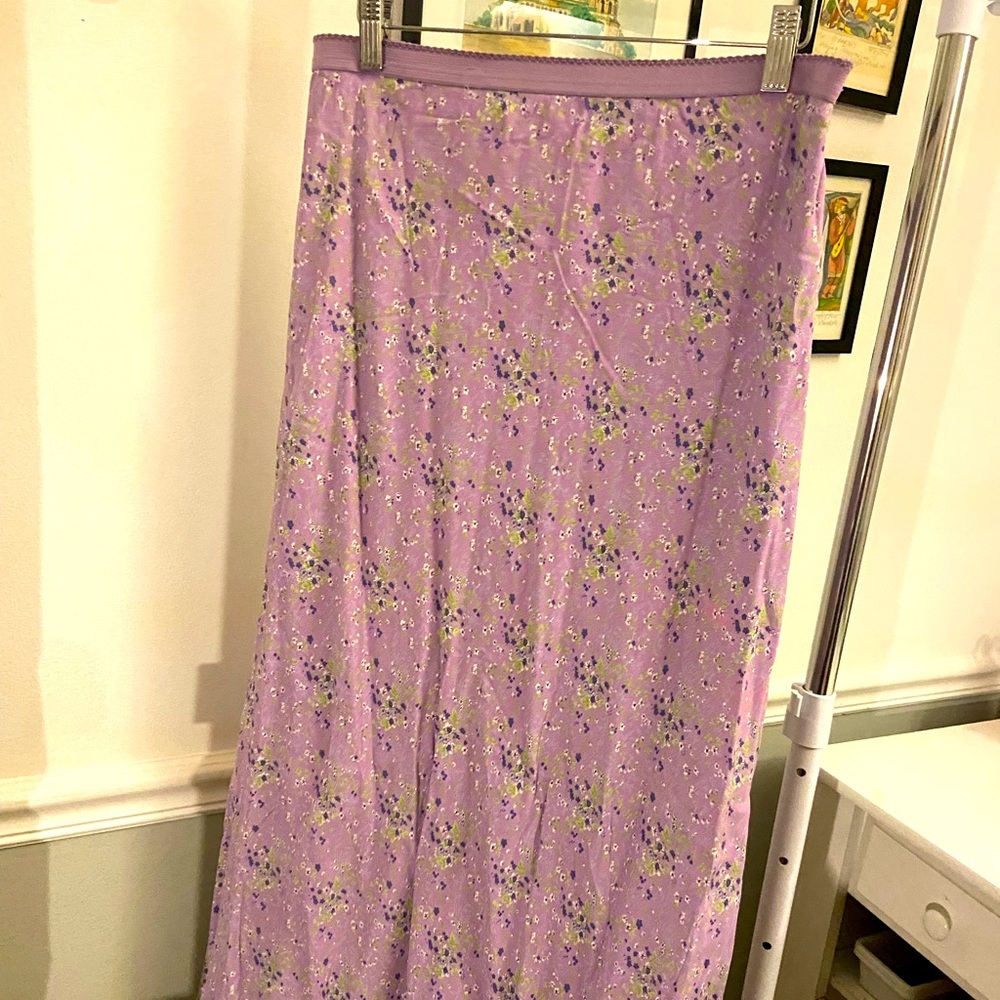 vintage lavender maxi skirt